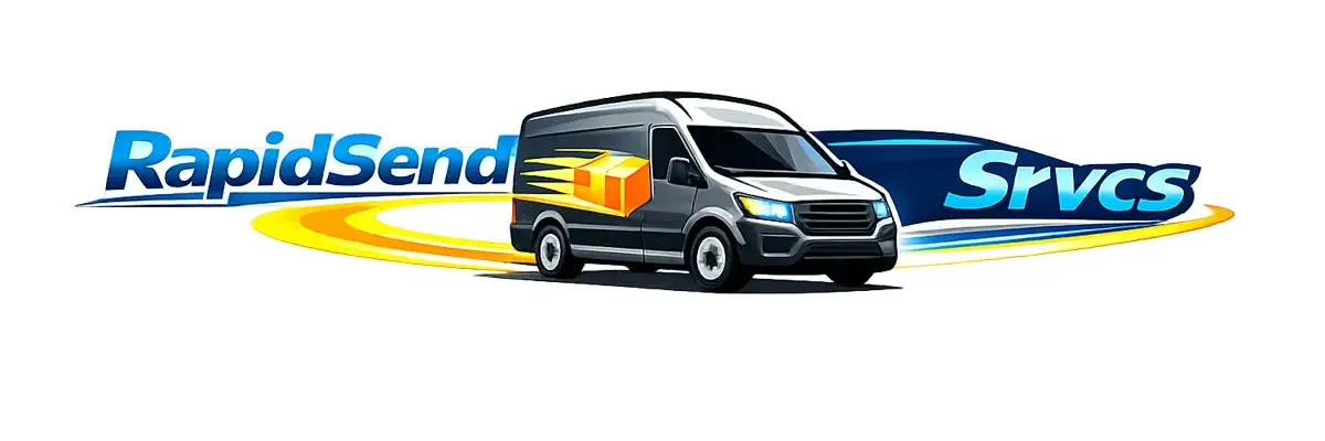 RapidSend Srvcs delivery van logo